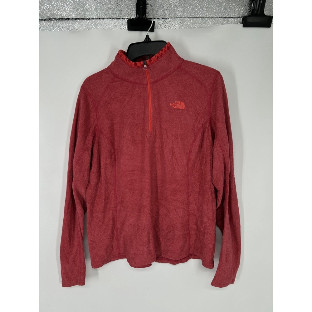 The North Face Fleece Jacket Womens‎ Large Sweater Mock Neck Quarter 1/4 Zip